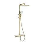 Inter Ceramic Термостатна душ система 6703, регулируем, четкано злато (6703brushgold)