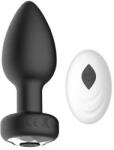 Passion labs Вибриращ анален разширител - мини Butt Plug "RC-AP BLACK" 9.5 см Wireless