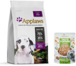 Applaws 7, 5kg Applaws Puppy Large Breed csirke száraztáp + 85g Applaws Taste Toppers bárány ingyen