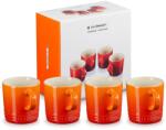 Le Creuset Cană 350 ml, set de 4 buc, FLAME, gresie, Le Creuset (LECR79113350900000)