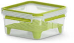 EMSA CLIP & GO XL Ételtároló 1, 3 L Zöld, Átlátszó 1 db (3110600386)