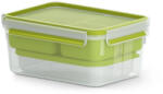 EMSA CLIP & GO XL Ételtároló 2, 3 L Zöld, Átlátszó 1 db (3110600385)