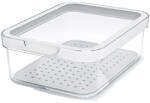 Rotho 1053201100WS Téglalap alakú Konténer 1, 2 L Átlátszó, Fehér 1 db (1053201100)