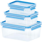 EMSA 508566 élelmiszertároló doboz Téglalap alakú Készlet Átlátszó 3 db (3100508566)