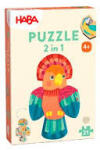 HABA Puzzle 2-in-1 - Parrot Kontúr kirakós 21 db Állatok (2011453001)