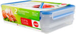 emsa 508557 élelmiszertároló doboz Téglalap alakú 2, 65 L Kék, Átlátszó 1 db (508557)