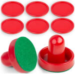 Neo-Sport Léghoki ütő és korong szett, Neo-Sport Air Hockey, 2 db ütő 5, 5 x 6 cm filc alátétekkel, 6 db korong 5 cm (TE1420)