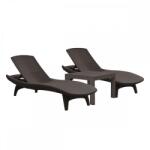 Keter Pacific duo kerti nyugágy set Rosario asztallal barna (661868_211104_2) - geminiduo