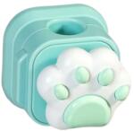  Univerzális mancs figurás, mágneses kábelrendező, zöld, ragasztható