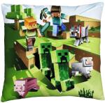 Halantex Minecraft Díszpárna - 40 x 40 cm, Kúszónövények Harca