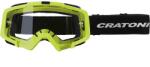 Cratoni MX C-Dirttrack DH szemüveg, limezöld kerettel, átlátszó lencsével