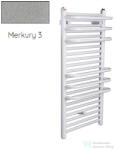 Radeco ARIA A5-400/2 1250x435 törölközőszárítós radiátor, MERKURY 3 (metál világosszürke) színben (Radeco_ARIA_A5_400_2_MERKURY3)