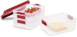 Tchibo - Egymásra helyezhető ételhordó dobozok - piros