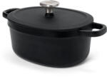Tchibo - BergHOFF ovális öntöttvas sütőedény fedővel - fekete