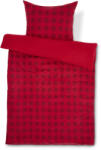Tchibo - Kétoldalas mikroszálas flanel ágynemű - piros