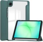  CRYSTAL Husă flip pentru Samsung Galaxy Tab A11 verde