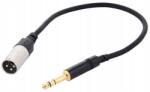 Cordial CFM 0, 3 MV szimmetrikus kábel, Jack 6.3 sztereó - XLR apa, 0, 3m (CFM 0,3 MV)