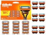 Gillette Eredeti Penge Utántöltő Cserélhető Ollók Gillette Fusion 5 x12 Borotvához (8700216388306)