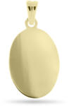  14 karátos arany gravírozható ovális medál - 40 x 21 mm (AU11530) AU11530