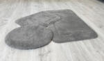 Keleti Textil Kft Lazien 3014-3 Grey 3 Részes Fürdőszoba Szőnyeg 50x80 + 50x40cm