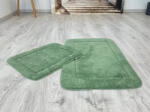 Keleti Textil Kft Lazien 3014-2 Green, Zöld 2 Részes Fürdőszoba Szőnyeg 50x80 + 50x40cm