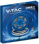 V-TAC CREE SMD LED szalag IP20, 2835 chip, 120 LED/m, meleg fehér - SKU 2126226 (2126226)