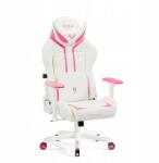 Diablo Chairs Gamer Szék Forgószék Műbőrből Párnákkal Diablo X-Ray Fehér-rózsaszín (1213)