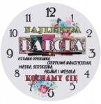  Falióra, 30cm, a legjobb nagymama felirattal, MDF lemez, ajándék (MM_ZEG 25)