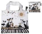 Fridolin Rosina Wachtmeister összehajtható ECO bevásárlószatyor - újrahasznosított anyagból - Cats Sepia (VR-40574)