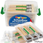  Ecset Készlet Primo 243Ptq192 Póniszőr, 192Db Laposecset+Aquarell Ecset Tároló Dobozban (F243PTQ192)