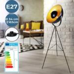 Jago AG állólámpa, E27, 60W, fekete, vas, 70×70×163cm (STLT03)