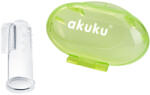 AKUKU A0264 - Szilikon fogkefe és ínymasszírozó tokban (A0264)