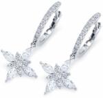 White & Black Csillag marquise gyémánt fülbevaló - 0, 71 karát (AU14075)