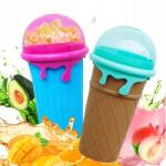  2 Db Slushy Pohár Fagyi, Szorbet, Slushy És Granita Készítéséhez Kanállal És Szívószállal (8581682991210)