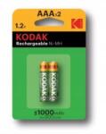 Kodak HR3 1000 mAh-s újratölthető AAA akkumulátor (AKU.NI-MH K3AHR-2/1000 HR03 KODAK BL2)