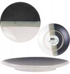 HowHomely Astra lapostányér, 20, 5cm, kerámia, fehér, bézs, fekete (HH-KA3767)