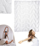 GordonToys Pătură moale și confortabilă antialergică din microfibră, 140 x 200 cm, albă (KOŁDRA STANDARD)