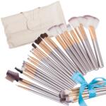 Verk Group Set de 24 pensule profesionale de machiaj cu husă (24380)
