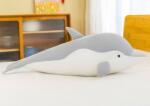 LEAN Toys Delfin de pluș gri, mascota de 70 cm (16474)