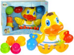 LEAN Toys Set de Jucării pentru Baie Leantoys cu Rață Veselă și Căni cu Animale (1154)