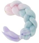 Soulima Extensie sintetică multicoloră pentru împletit - 60 cm - Roz, Albastru, Violet (00010341)