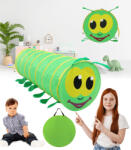 GordonToys Tunel de Joacă și Cort Pliabil pentru Copii în Formă de Omidă, pentru Interior și Exterior (G284)