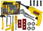 LEAN Toys Set de scule pentru copii - bormașină, ciocan, șurubelnițe și alte unelte (12145) Set bricolaj copii