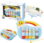 LEAN Toys Pianină în Formă de Soare cu Cinci Note pentru Bebeluși (22668) Instrument muzical de jucarie