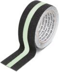 Handy Bandă adezivă antiderapantă - 5 m x 50 mm - Fosforescentă / Negru (11088C)