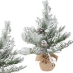 Verk Group Brad de Crăciun artificial decorativ acoperit cu zăpadă, 45 cm, pentru masă (26228)