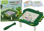 LEAN Toys Tabla Magnetică Educativă și Puzzle în Formă de Dinozaur Verde (17787)