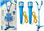 LEAN Toys Micofon de Karaoke pentru Copii Inna, cu Suport, Albastru (6607) Instrument muzical de jucarie