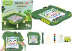 LEAN Toys Tabla Magnetică pentru Desenat în Formă de Dinozaur Verde pentru Copii (20508)