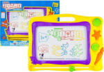 LEAN Toys Tabla Magnetică de Desenat cu Fundal Colorat și Ștampile (317)